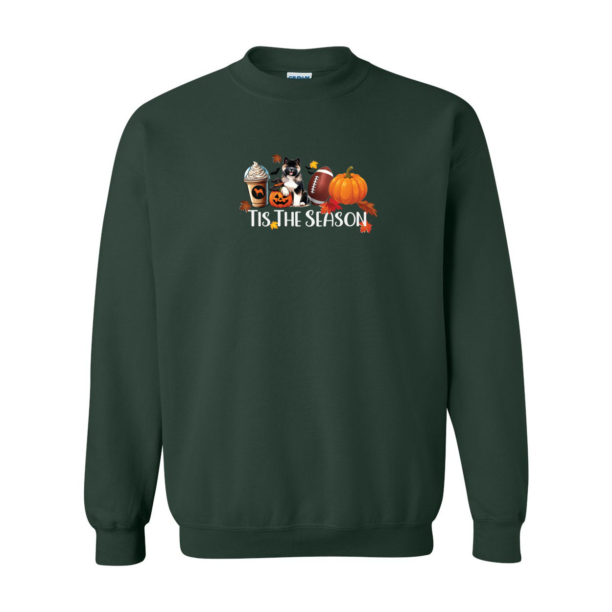 Akita Tis The Season Pumpkin Gildan Sweatshirt