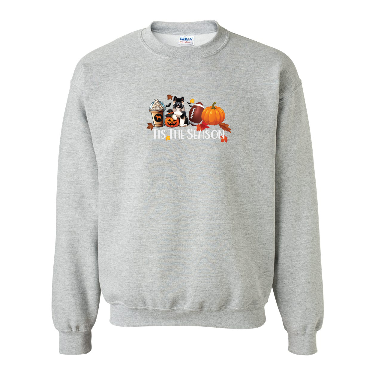 Akita Tis The Season Pumpkin Gildan Sweatshirt