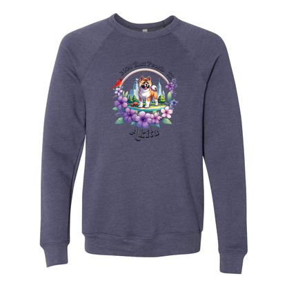 IL Akita Bella+Canvas Raglan Crewneck Sweatshirt Light Colors