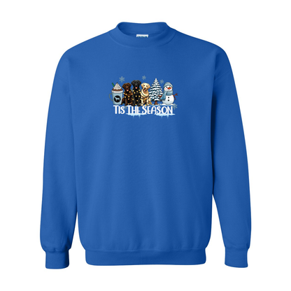 Labrador Tis The Season Winter Heavy Blend Crewneck Sweatshirt