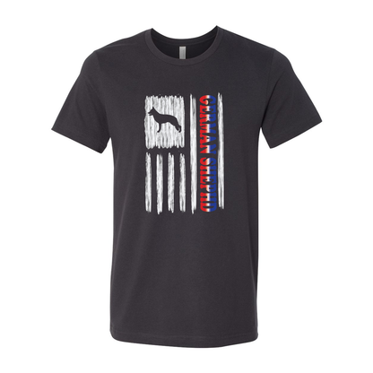 GSD RWB Vertical Flag Unisex Short Sleeve Jersey Tee