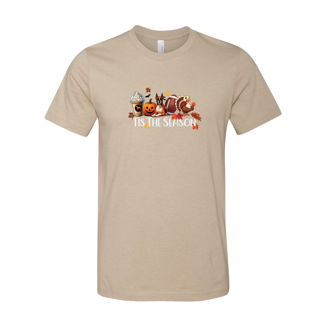 Boxer Tis The Season Turkey Unisex Short Sleeve Jersey Tee