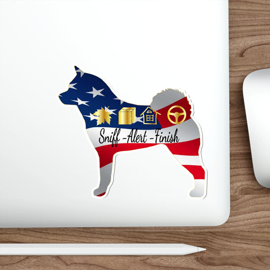 Akita Scent USA Die-Cut Stickers