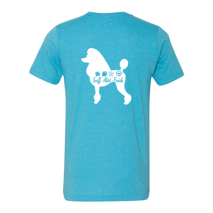 Scent Poodle Show Cut F/B Unisex Short Sleeve Jersey Tee