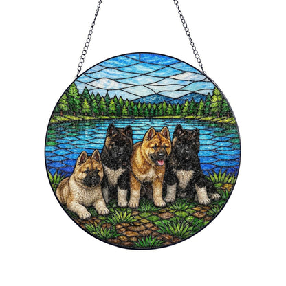 Stained Glass Window Hanging Suncatcher Global