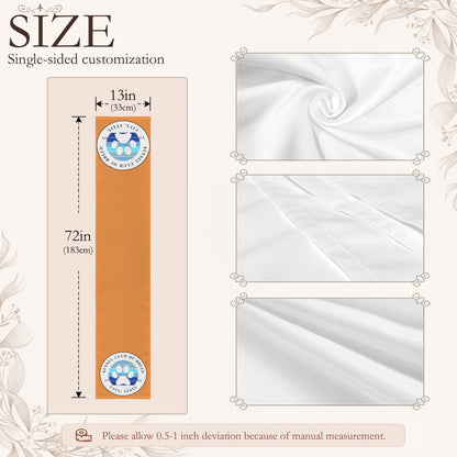 peach skin table runner