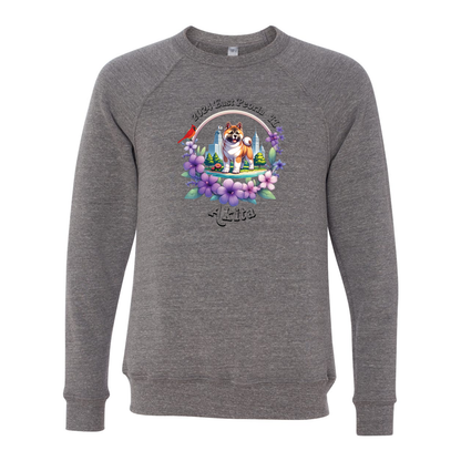 IL Akita Bella+Canvas Raglan Crewneck Sweatshirt Light Colors