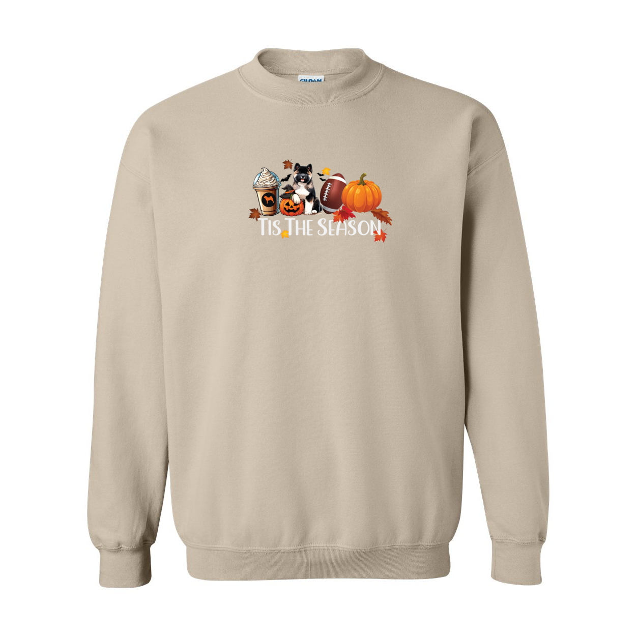 Akita Tis The Season Pumpkin Gildan Sweatshirt