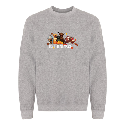 Labrador Tis The Season Fall Heavy Blend Crewneck Sweatshirt