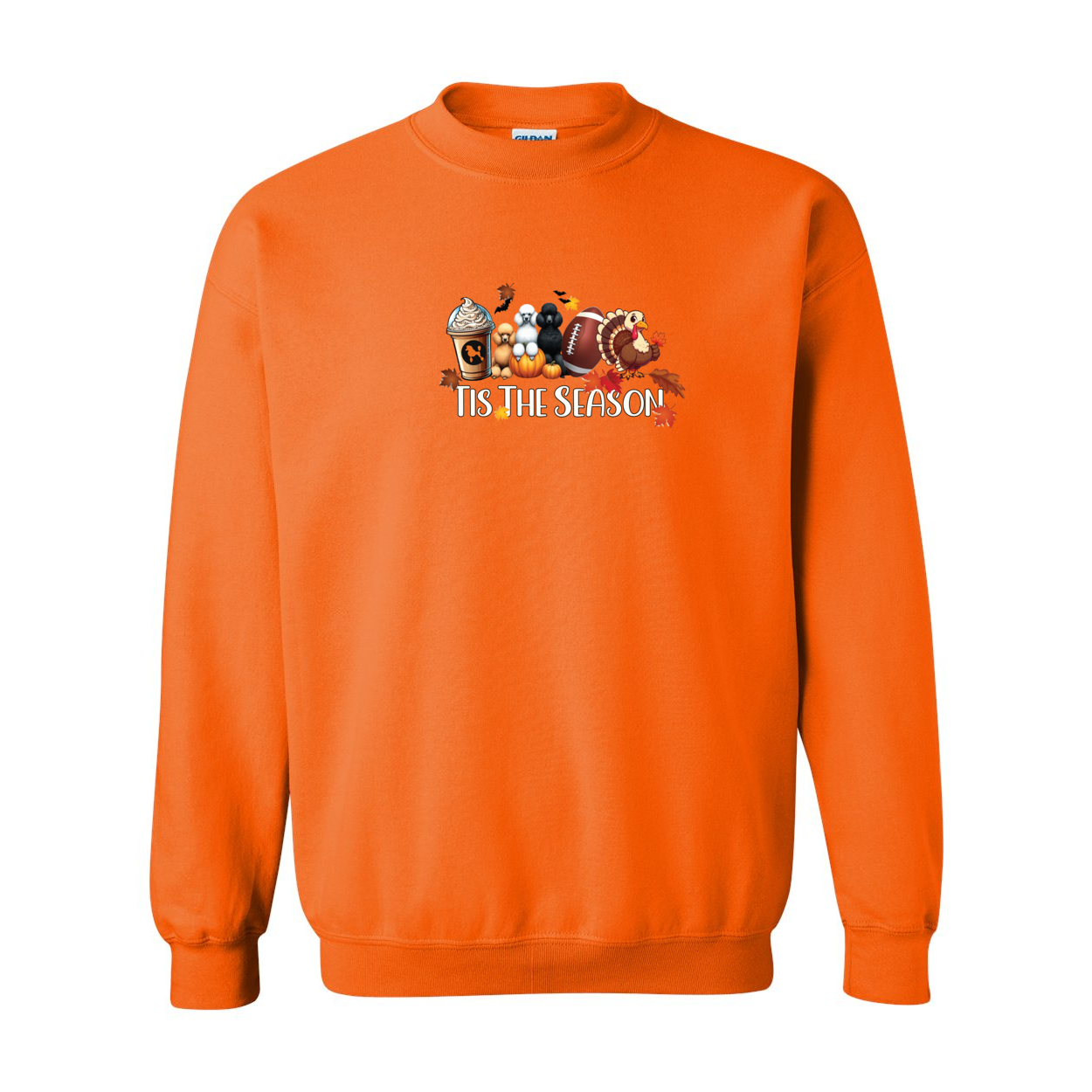 Poodle Tis The Season Fall Heavy Blend Crewneck Sweatshirt