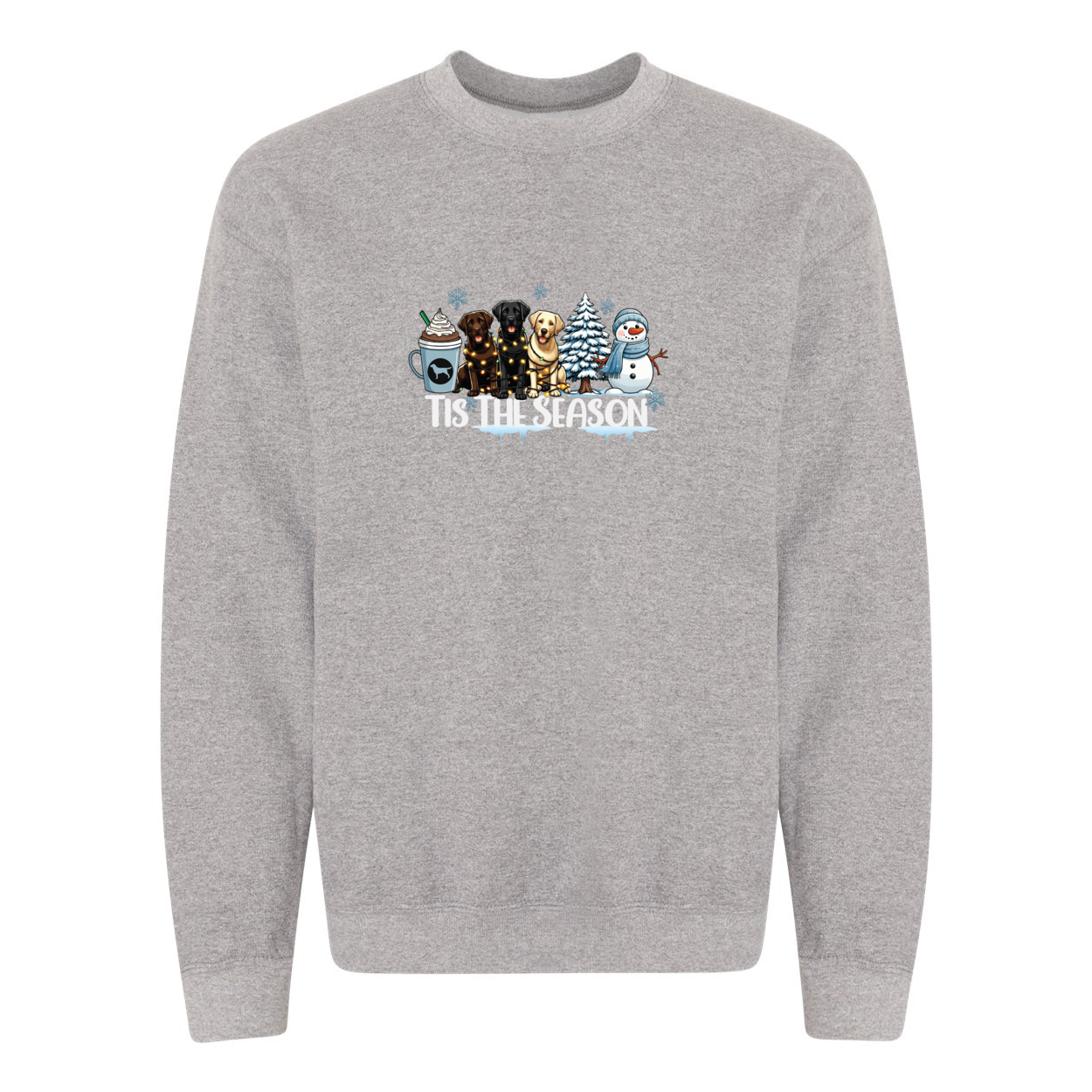 Labrador Tis The Season Winter Heavy Blend Crewneck Sweatshirt