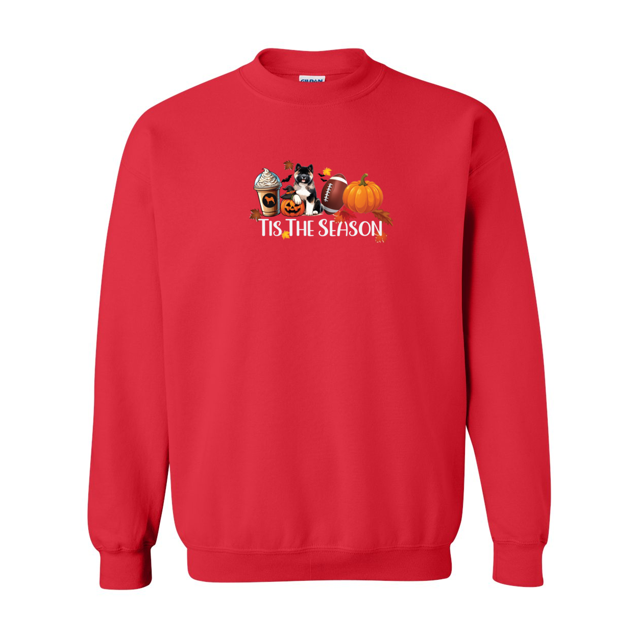 Akita Tis The Season Pumpkin Gildan Sweatshirt