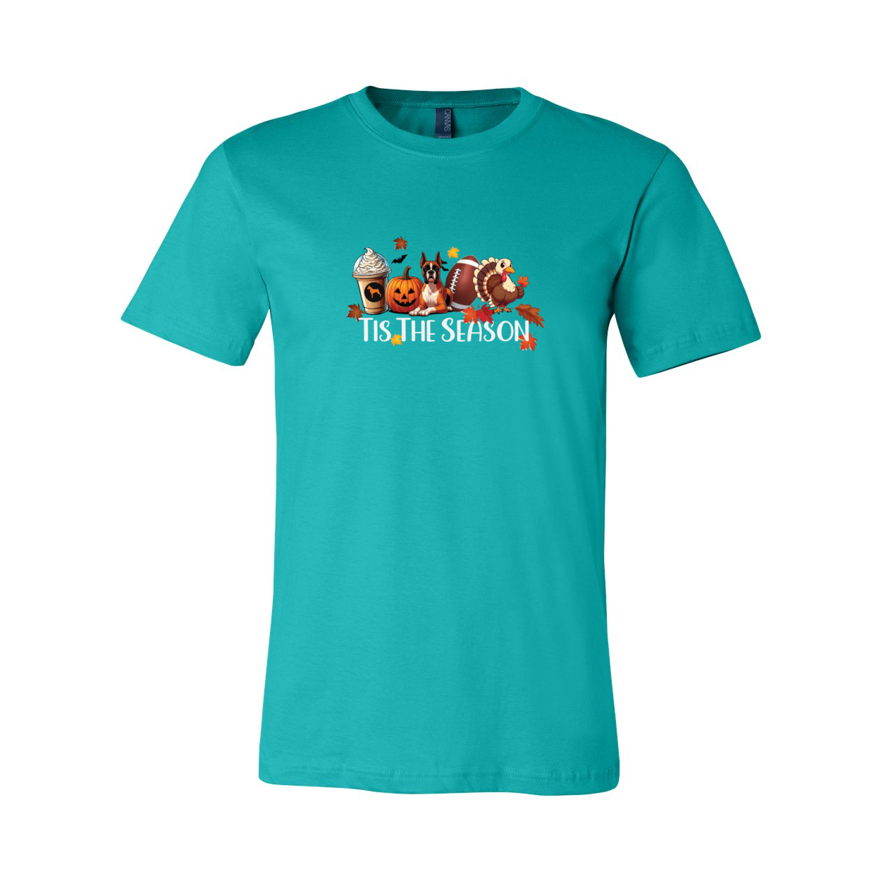 Boxer Tis The Season Turkey Unisex Short Sleeve Jersey Tee