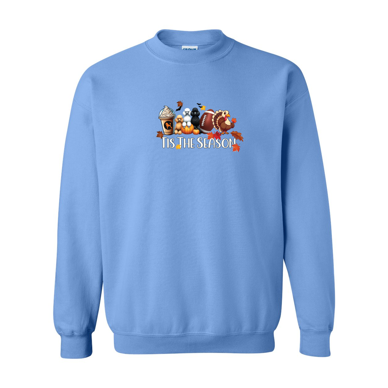 Poodle Tis The Season Fall Heavy Blend Crewneck Sweatshirt