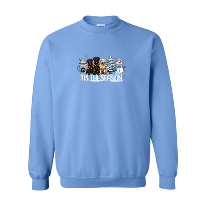 Labrador Tis The Season Winter Heavy Blend Crewneck Sweatshirt