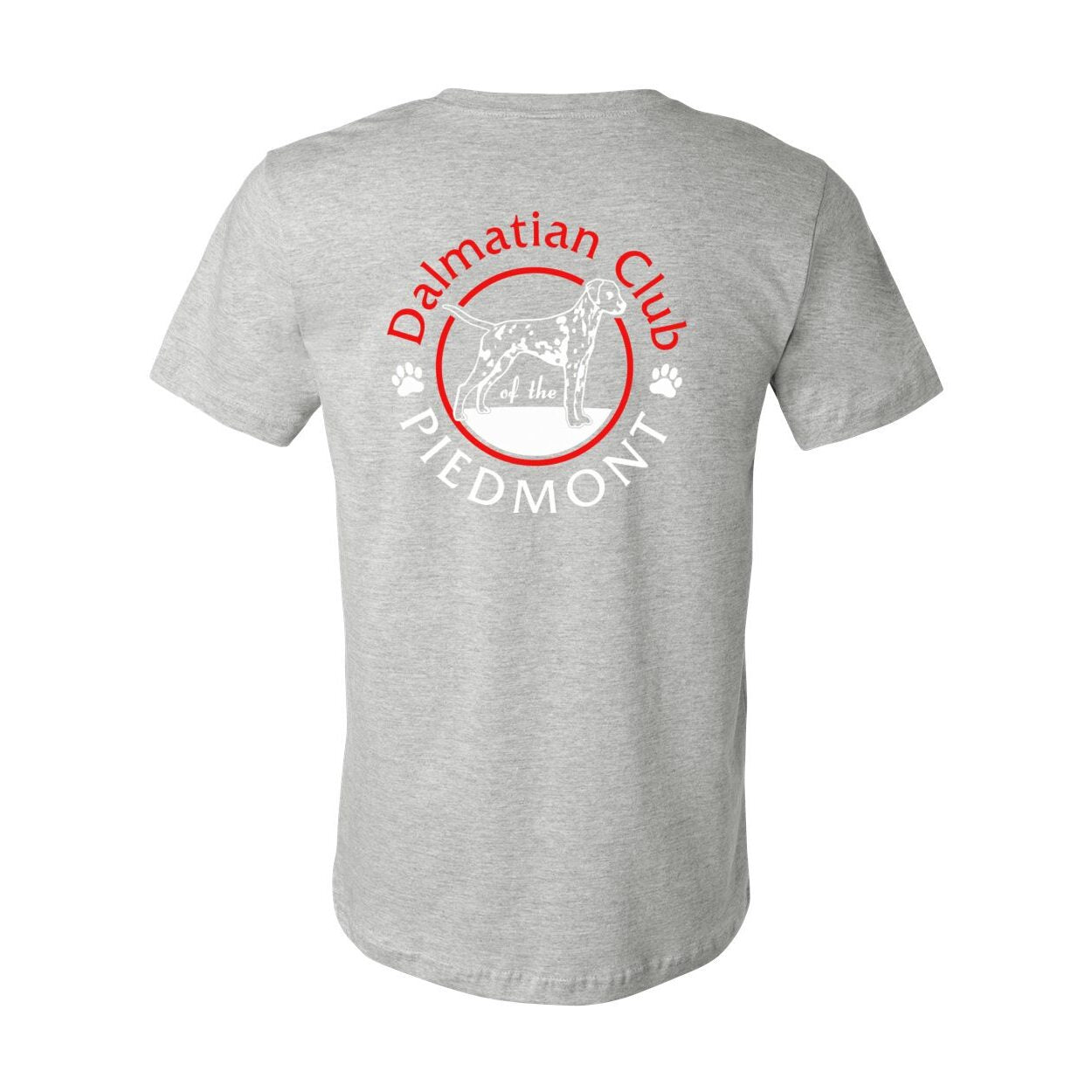 Dal Club Front Back Red White 3001 Unisex Short Sleeve Jersey Tee