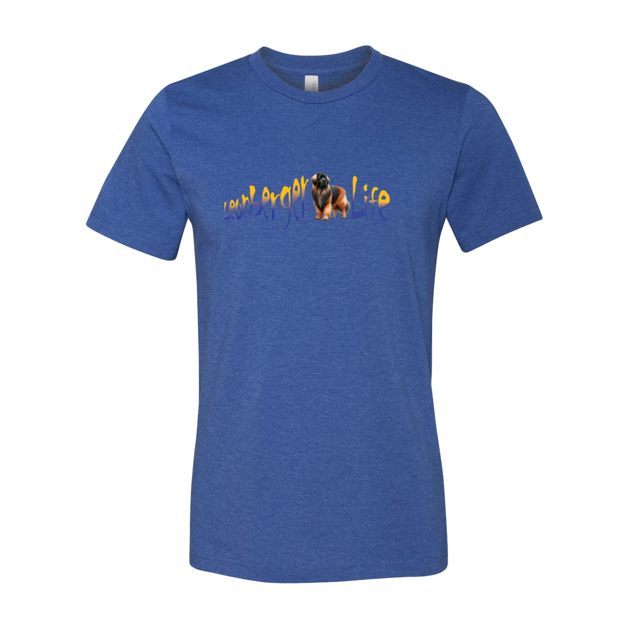 Leonberger Life YellowBlue Unisex Short Sleeve Jersey Tee