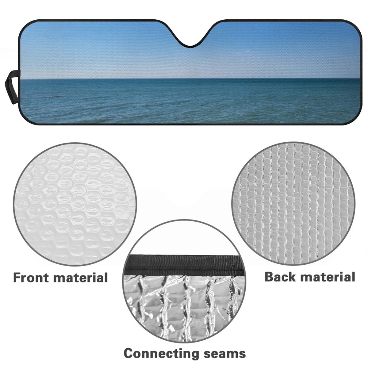 SUV Windshield Sun Shade 53" x 16"