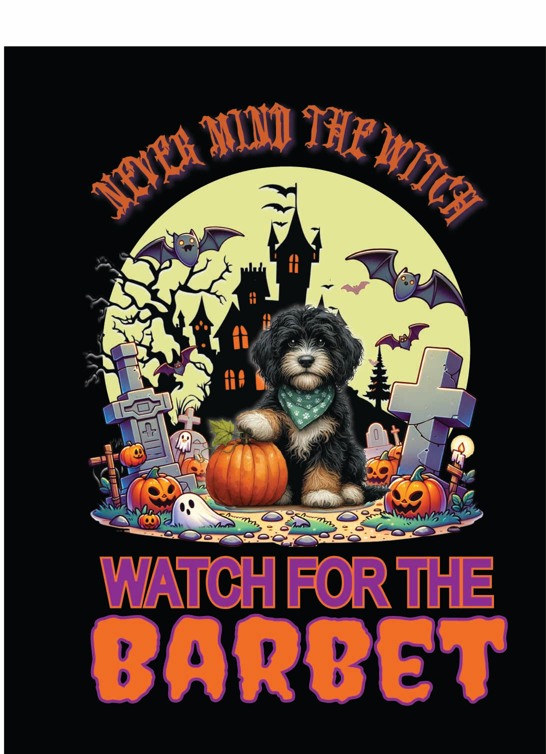 sporting Halloween garden flag