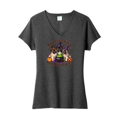 Little Witch in all of us LPC455V Port & Company ® Ladies Fan Favorite ™ Blend V-Neck Tee