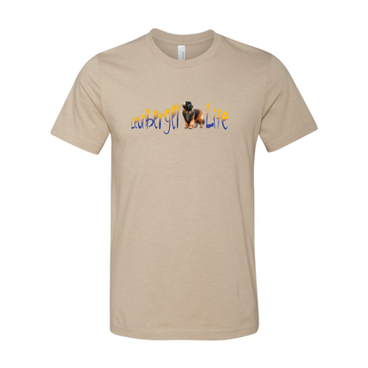 Leonberger Life YellowBlue Unisex Short Sleeve Jersey Tee