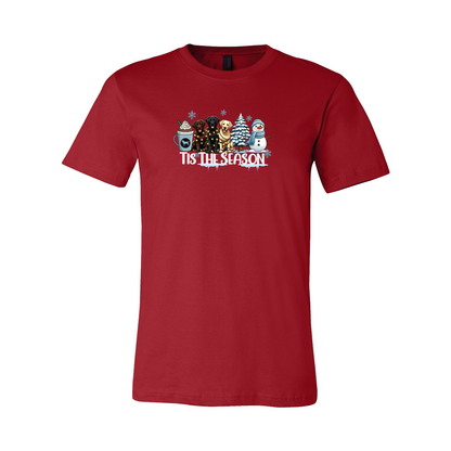 Labrador Tis The Season Winter Unisex Short Sleeve Jersey Tee