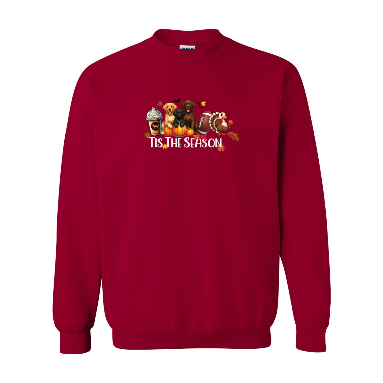 Labrador Tis The Season Fall Heavy Blend Crewneck Sweatshirt