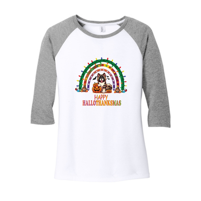 Akita HalloThanksMas District ® Women’s Perfect Tri ® 3/4-Sleeve Raglan