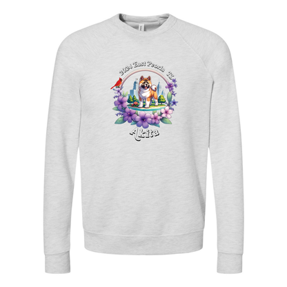 IL Akita Bella+Canvas Raglan Crewneck Sweatshirt Light Colors