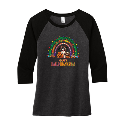 Akita HalloThanksMas District ® Women’s Perfect Tri ® 3/4-Sleeve Raglan