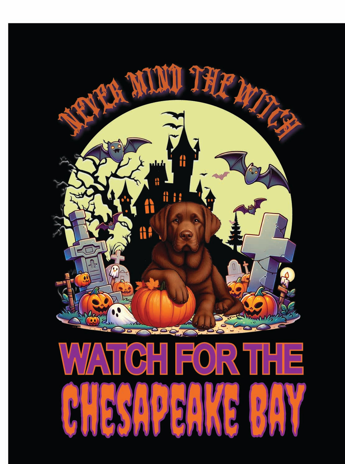 sporting Halloween garden flag