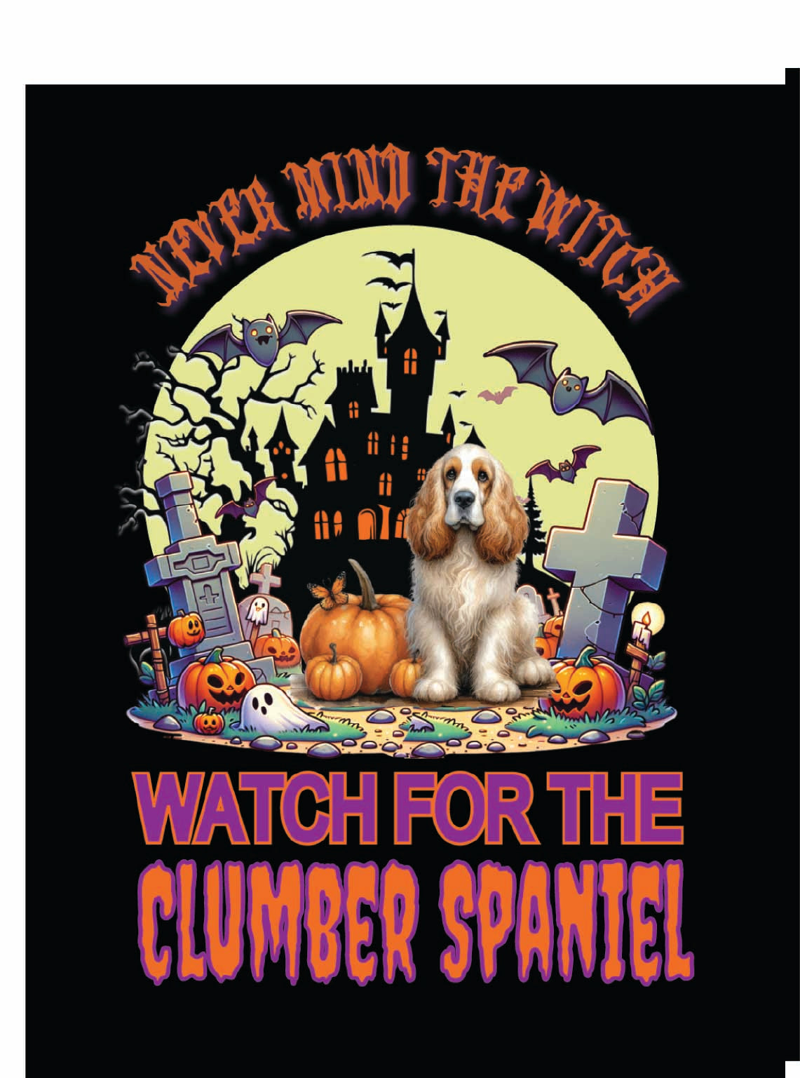 sporting Halloween garden flag