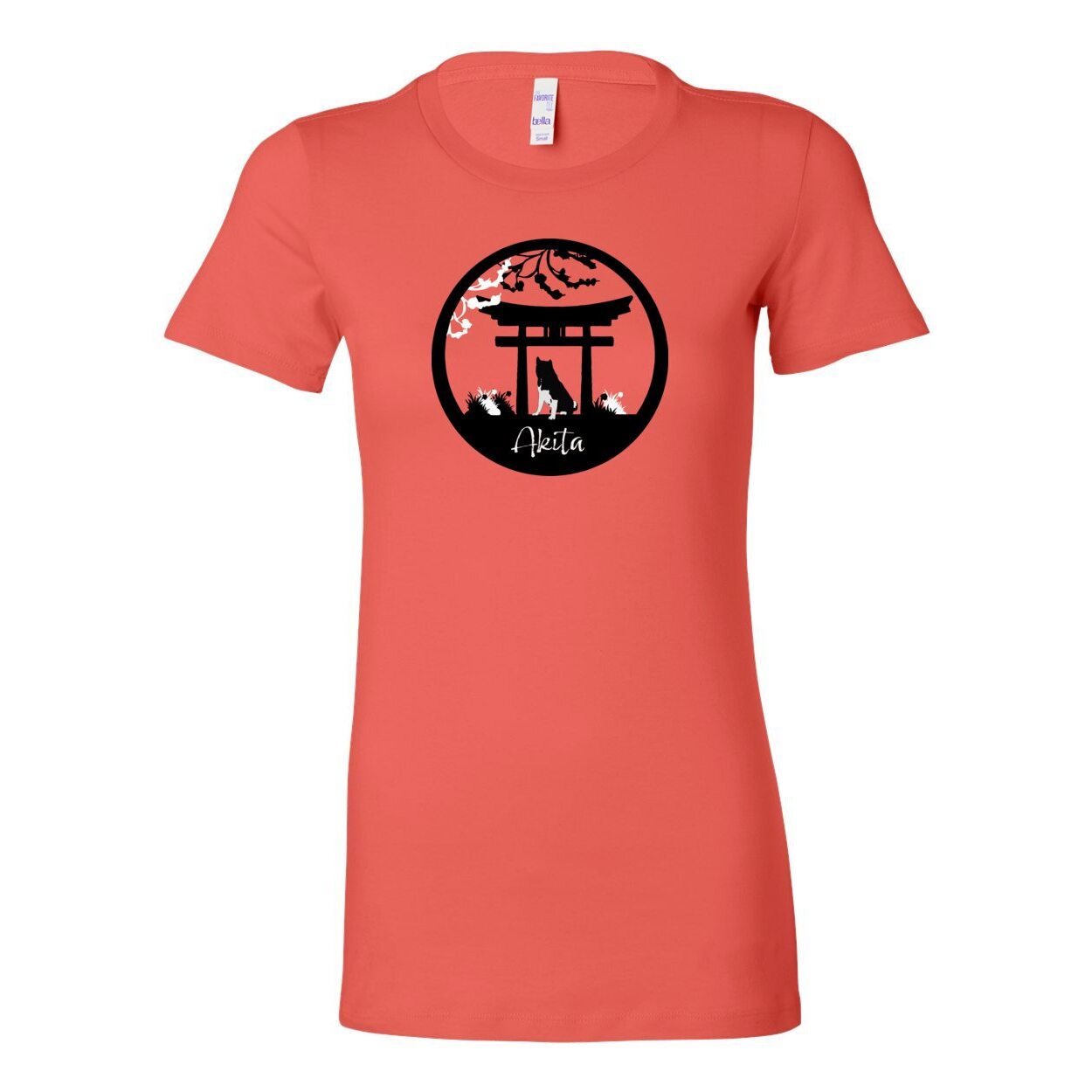 Black & White Breed Front Design Women's The Favorite Tee