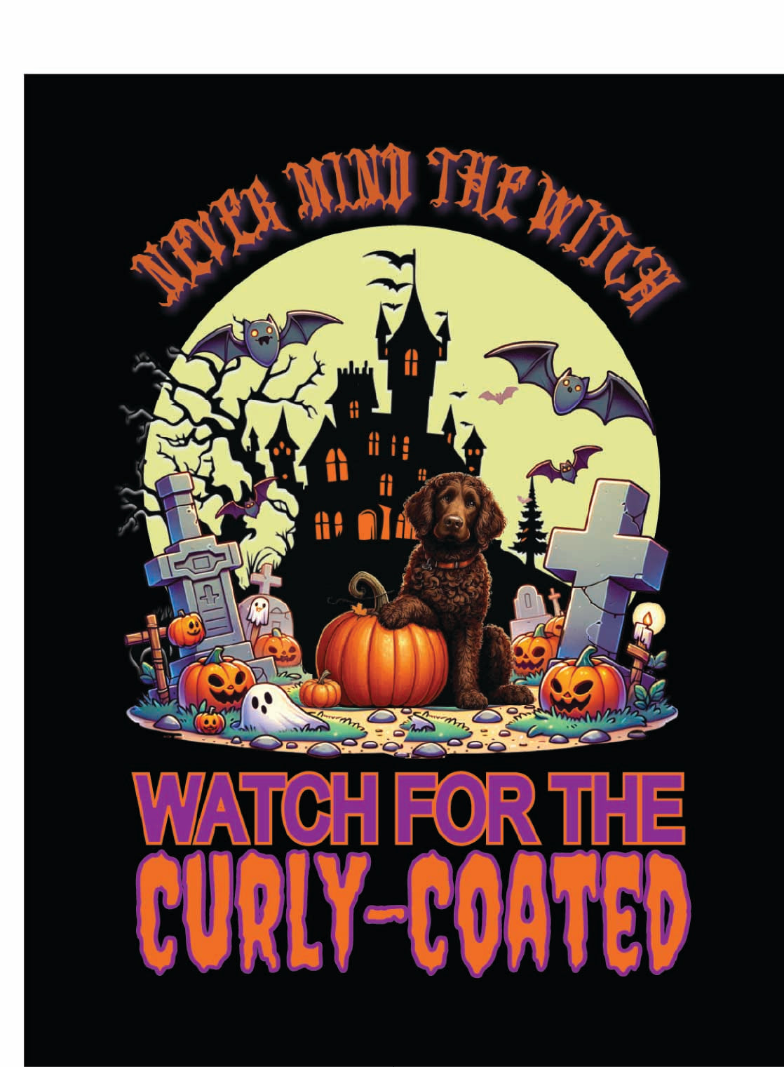 sporting Halloween garden flag