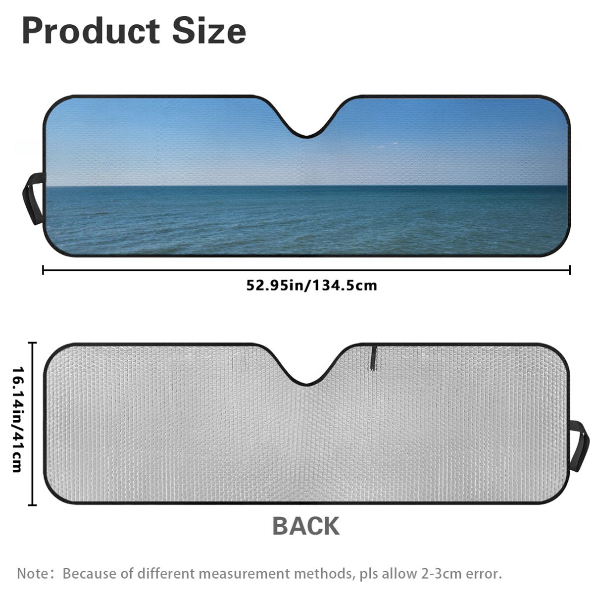 SUV Windshield Sun Shade 53" x 16"