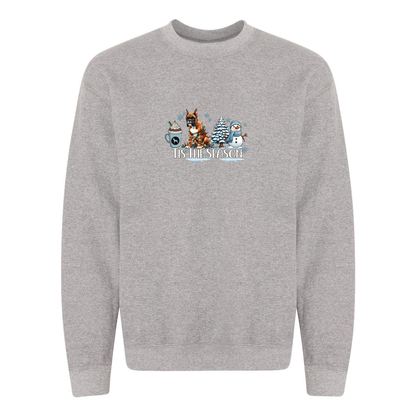 Boxer Tis The Season Winter Heavy Blend Crewneck Sweatshirt