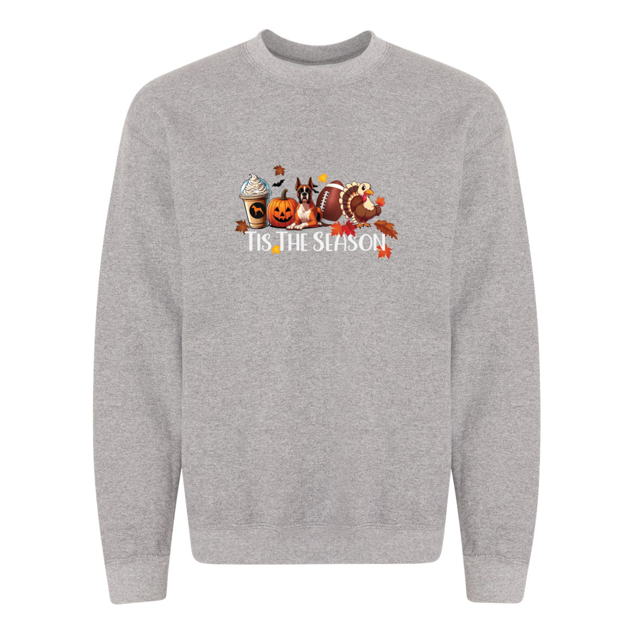 Boxer Tis The Season Turkey Heavy Blend Crewneck Sweatshirt