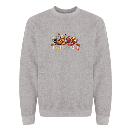 Golden Tis The Season Fall Heavy Blend Crewneck Sweatshirt