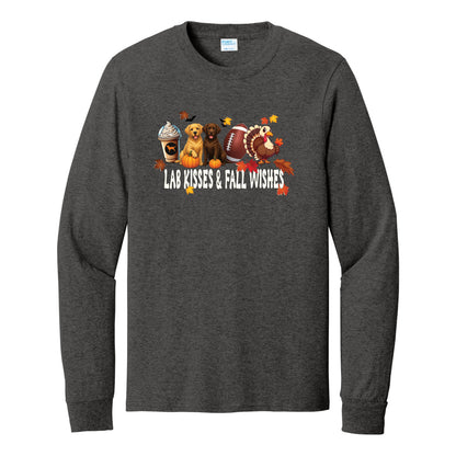Lab Fall Wishes Port & Co™ PC54LS Long Sleeve Core Cotton Tee
