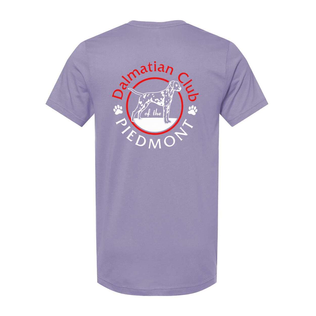 Dal Club Front Back Red White 3001 Unisex Short Sleeve Jersey Tee