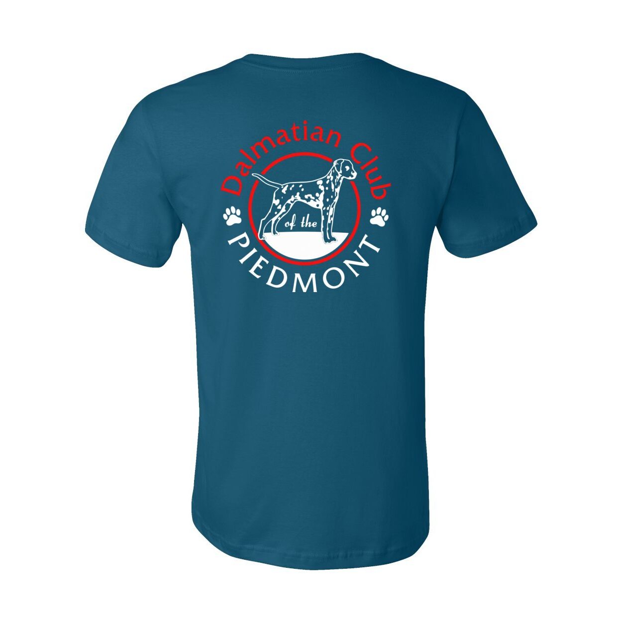 Dal Club Front Back Red White 3001 Unisex Short Sleeve Jersey Tee