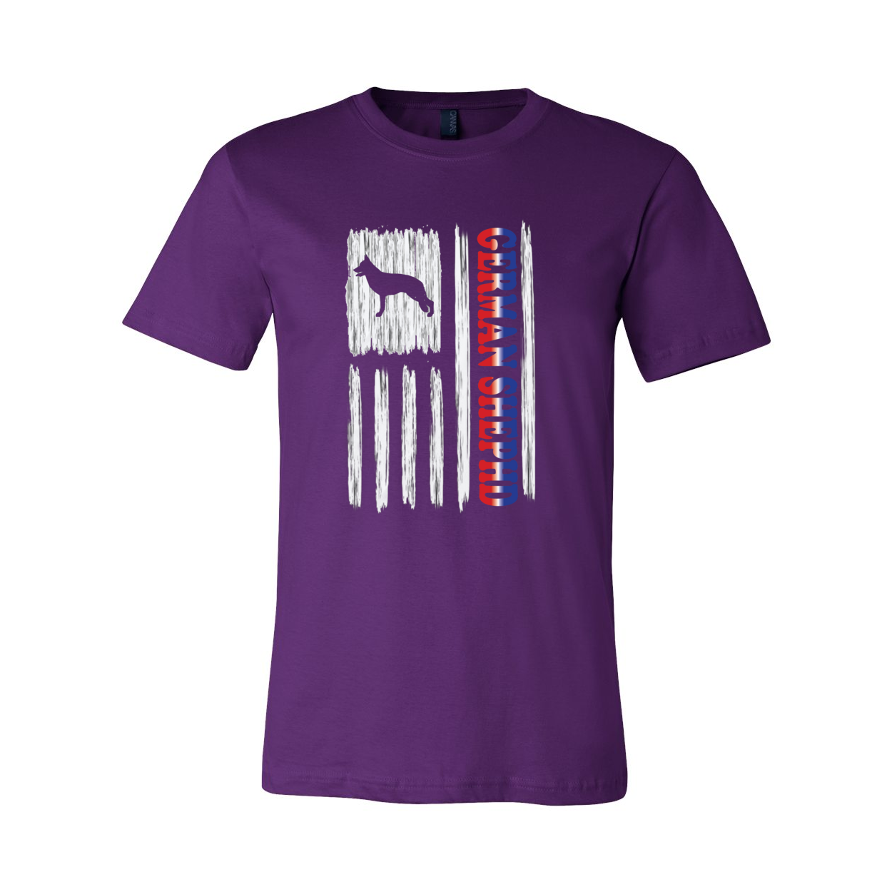 GSD RWB Vertical Flag Unisex Short Sleeve Jersey Tee