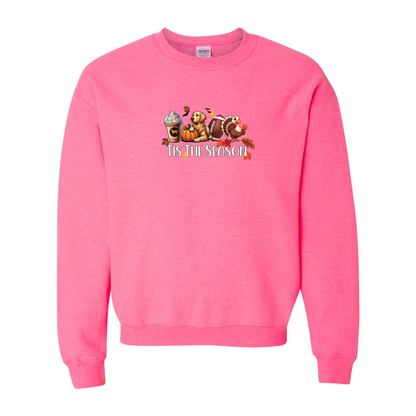 Golden Tis The Season Fall Heavy Blend Crewneck Sweatshirt