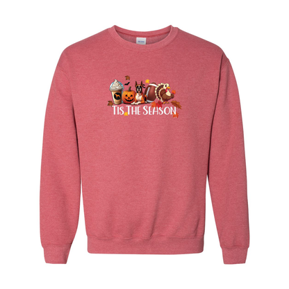 Boxer Tis The Season Turkey Heavy Blend Crewneck Sweatshirt