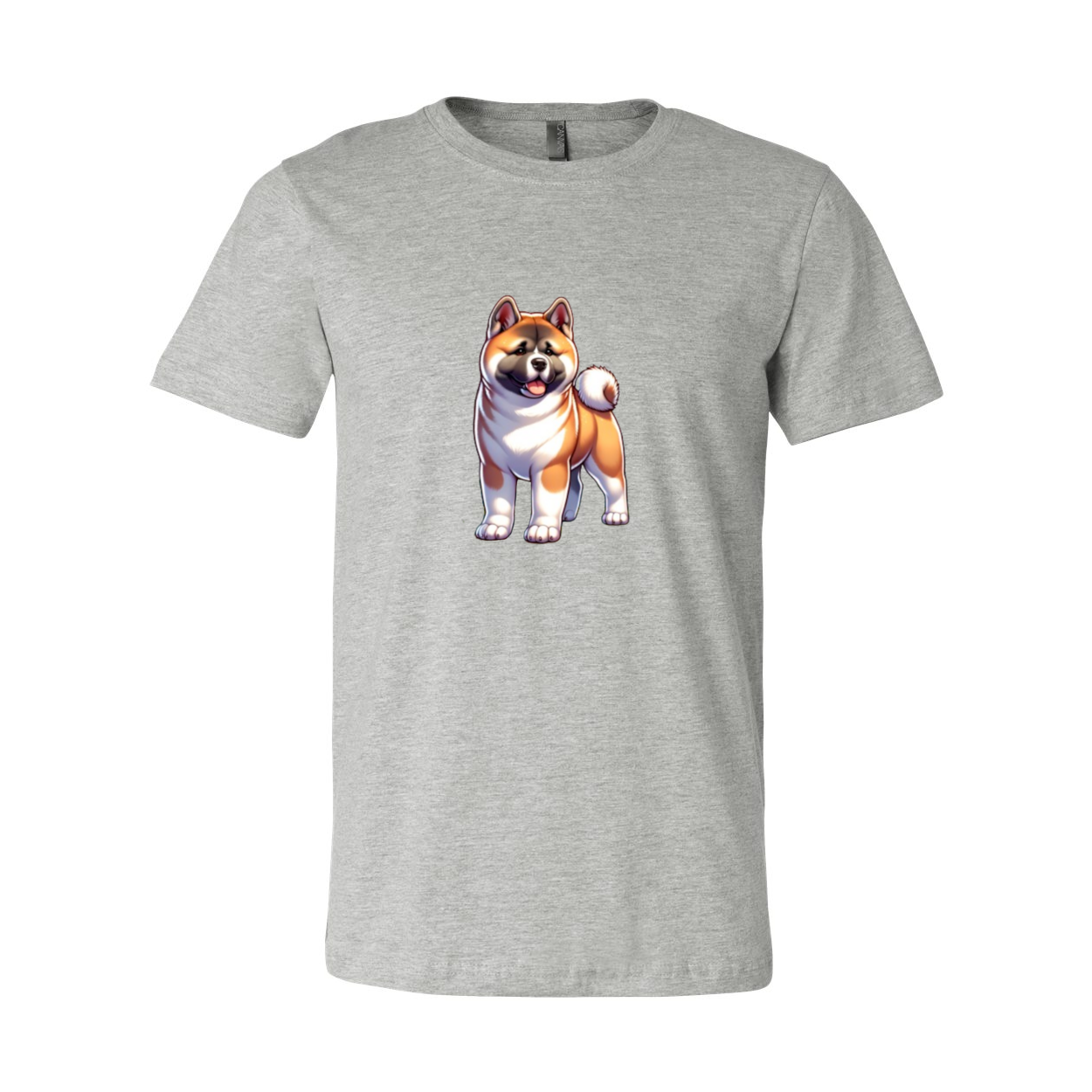 Akita Fawn Cartoon Front Unisex Short Sleeve Jersey Tee