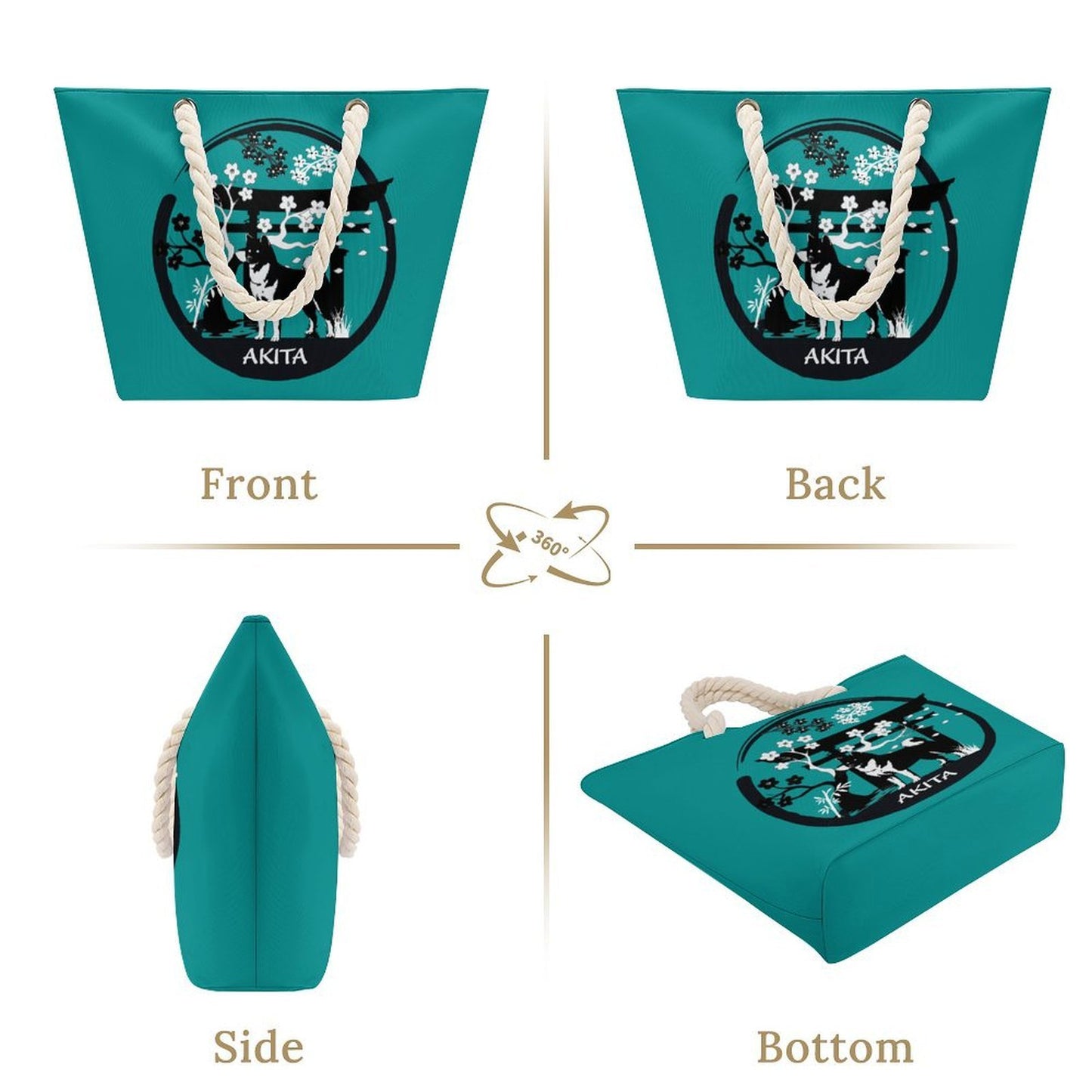 Custom Hemp Rope Tote Bag