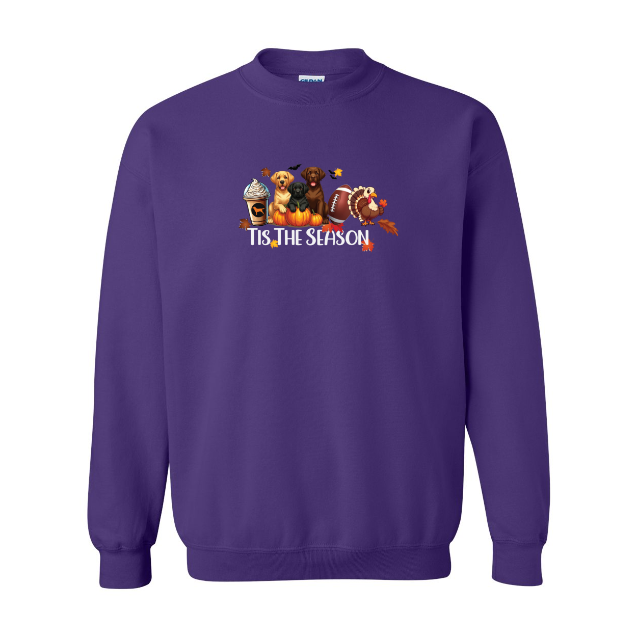 Labrador Tis The Season Fall Heavy Blend Crewneck Sweatshirt