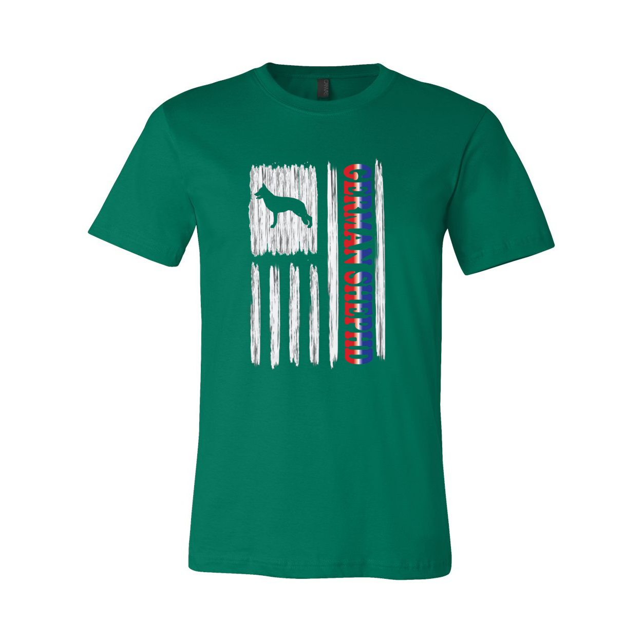 GSD RWB Vertical Flag Unisex Short Sleeve Jersey Tee