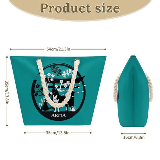 Custom Hemp Rope Tote Bag
