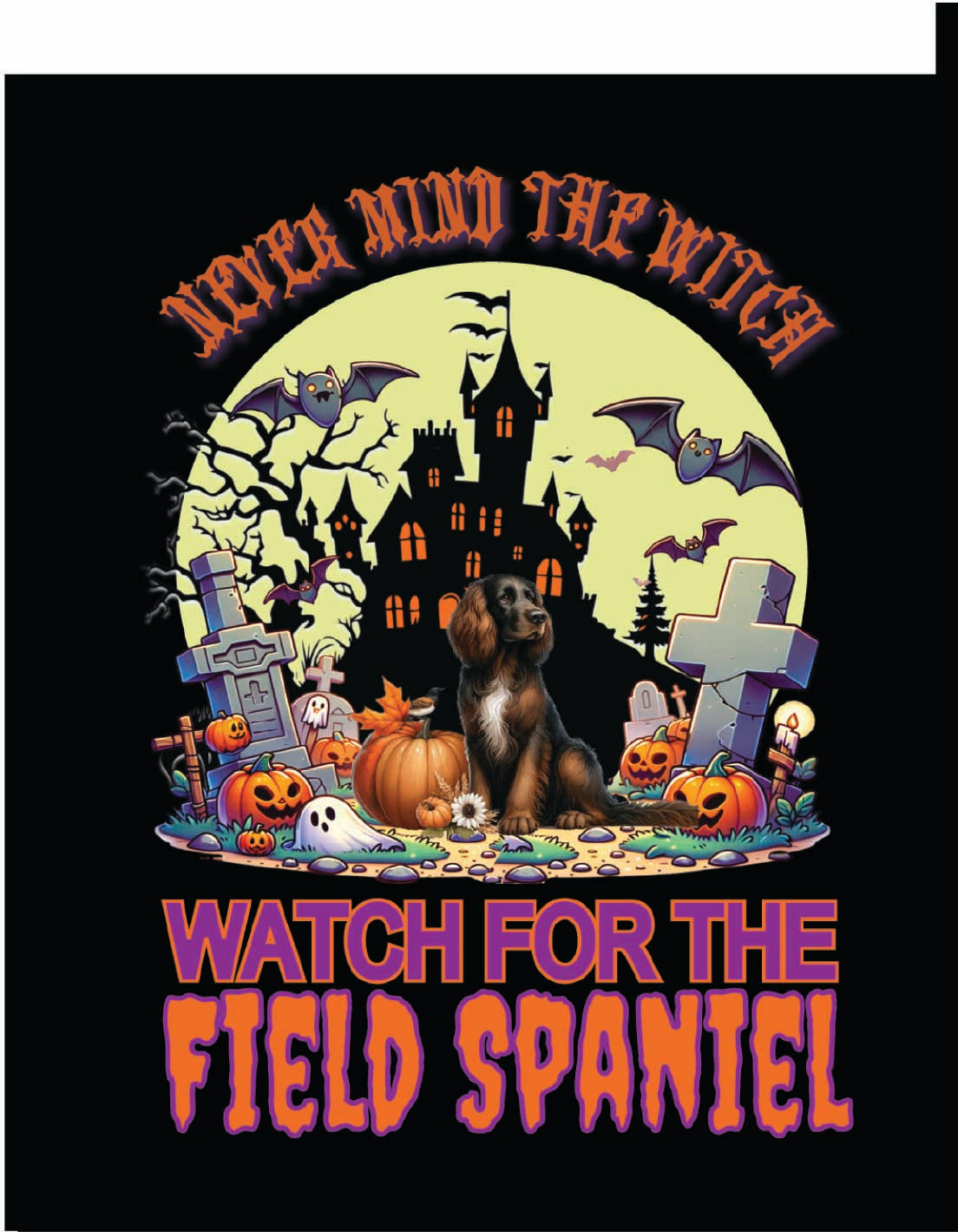 sporting Halloween garden flag